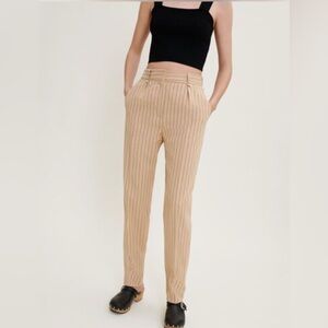 NWT Maje Striped beige Women's Pants